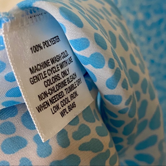 SOLD Y2k 90’s Animal Print Blue Lingerie Nightgown - Picture 3 of 7